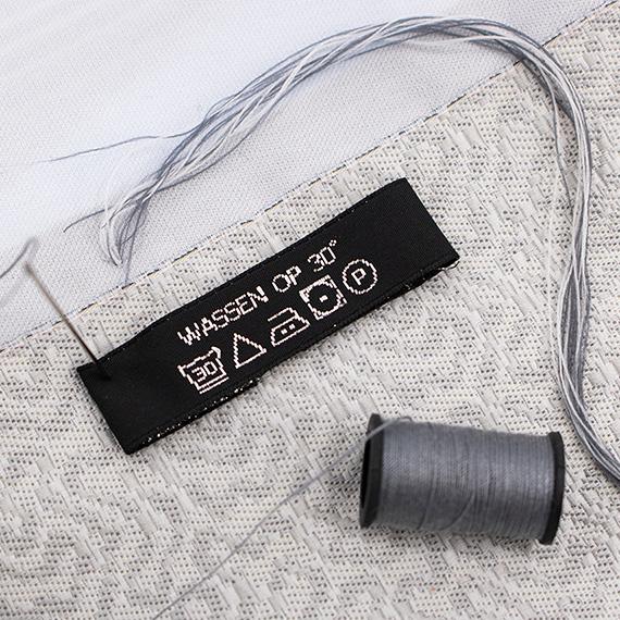 Clothing label with your own custom logo 15mm